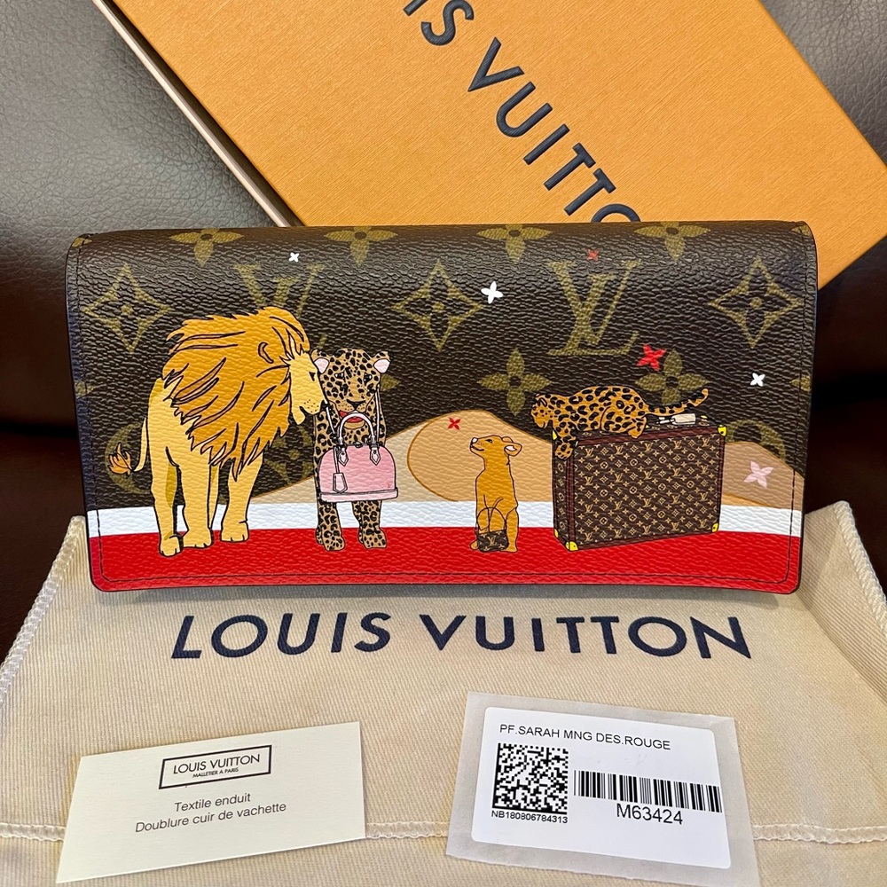 Louis Vuitton pochette wallet Monogram Christmas 2018 Animation Sarah handbag